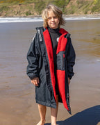 Recycled Kids Changing Robe Black/Red