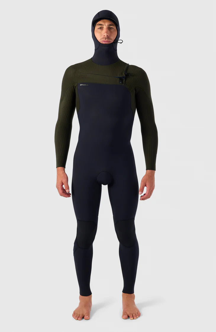 O'neill Men Hyperfreak Plus 5/4mm Chest Zip Hooded