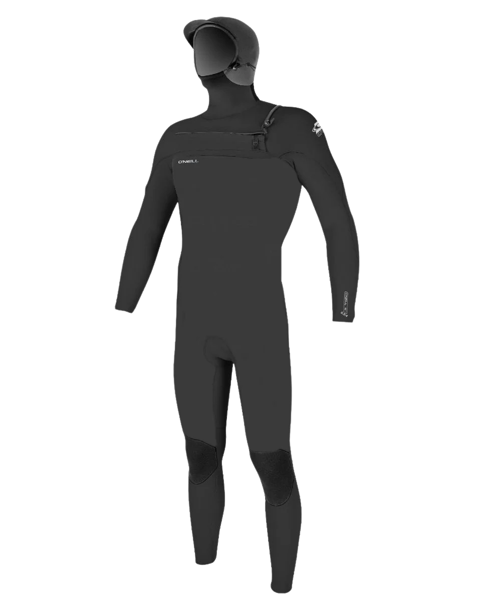 O'neill Epic 6/4mm Hooded Chest Zip Wetsuit in Black