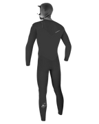 O'neill Epic 6/4mm Hooded Chest Zip Wetsuit in Black