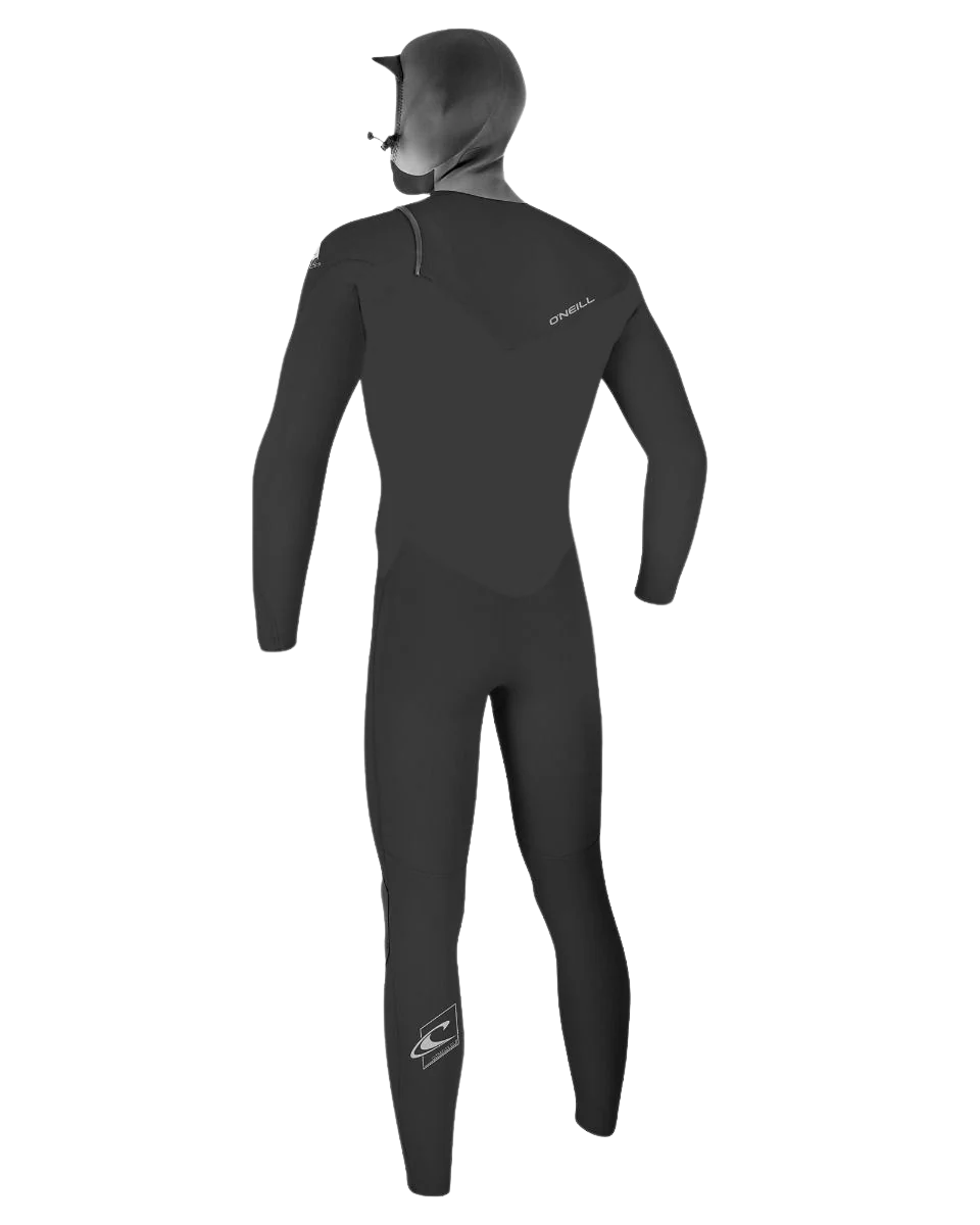 O'neill Epic 6/4mm Hooded Chest Zip Wetsuit in Black