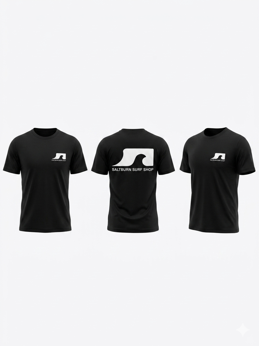 Saltburn Surf Shop T-Shirt Original Logo