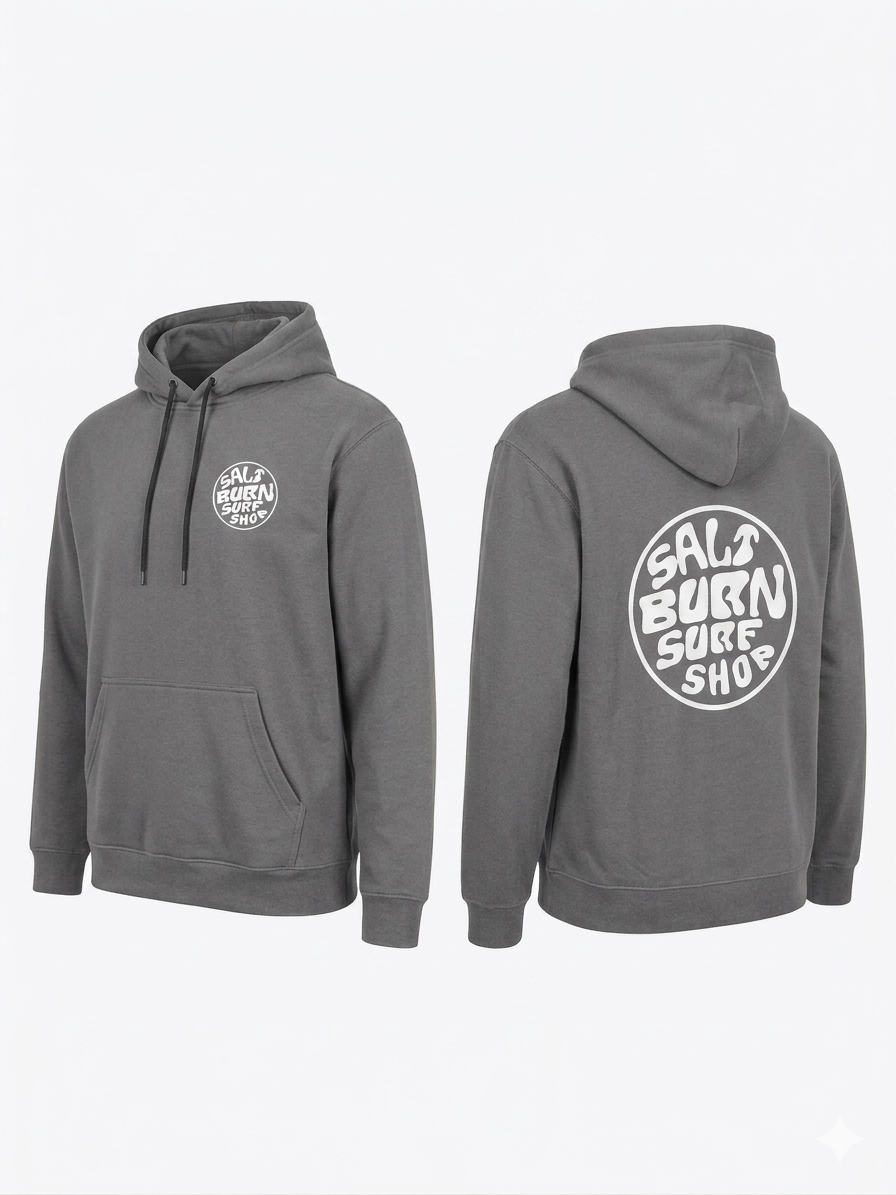 Saltburn Surf Shop Hoody Round Logo