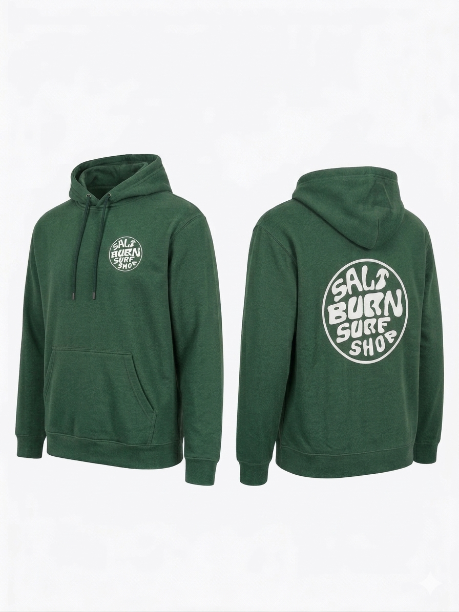 Saltburn Surf Shop Hoody Round Logo
