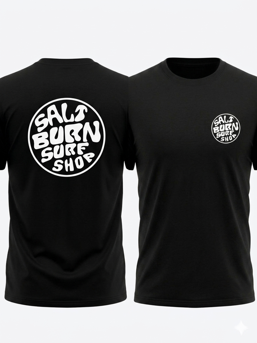 Saltburn Surf Shop T-Shirt Round Logo
