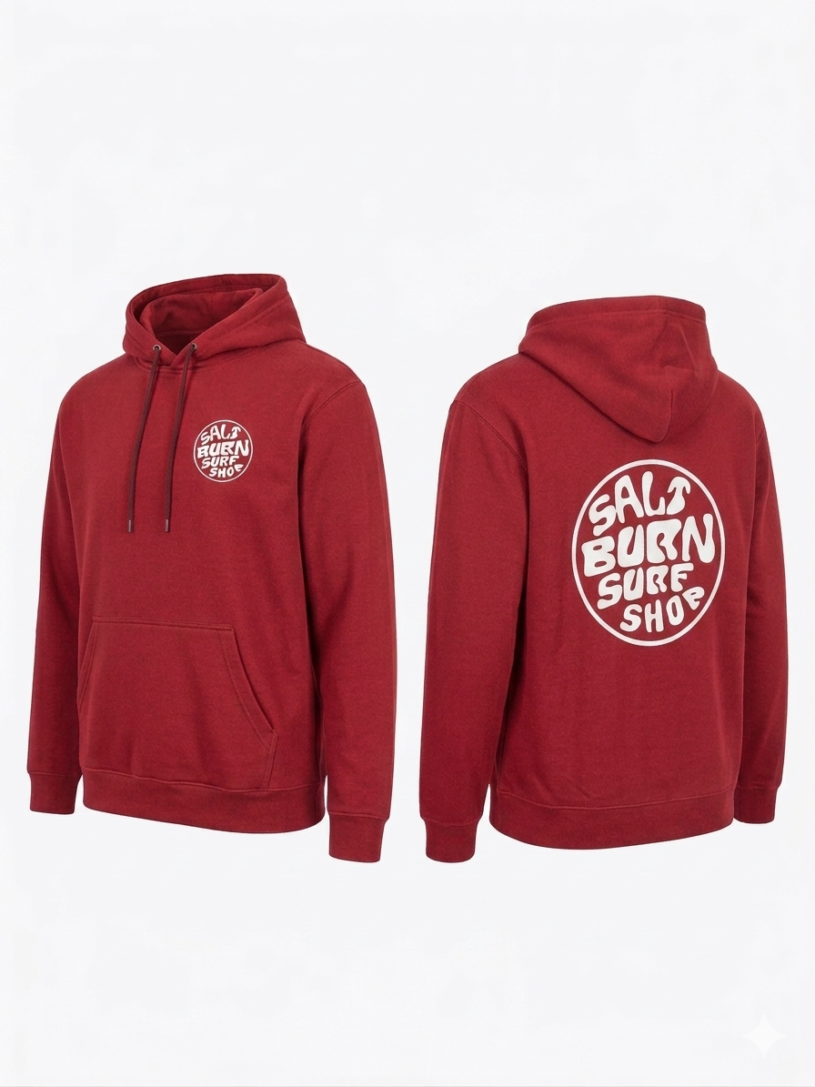 Saltburn Surf Shop Hoody Round Logo