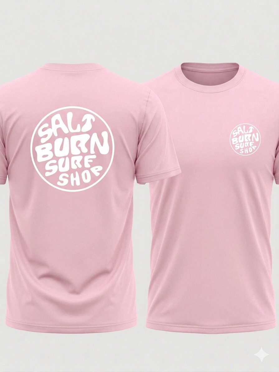 Saltburn Surf Shop T-Shirt Round Logo