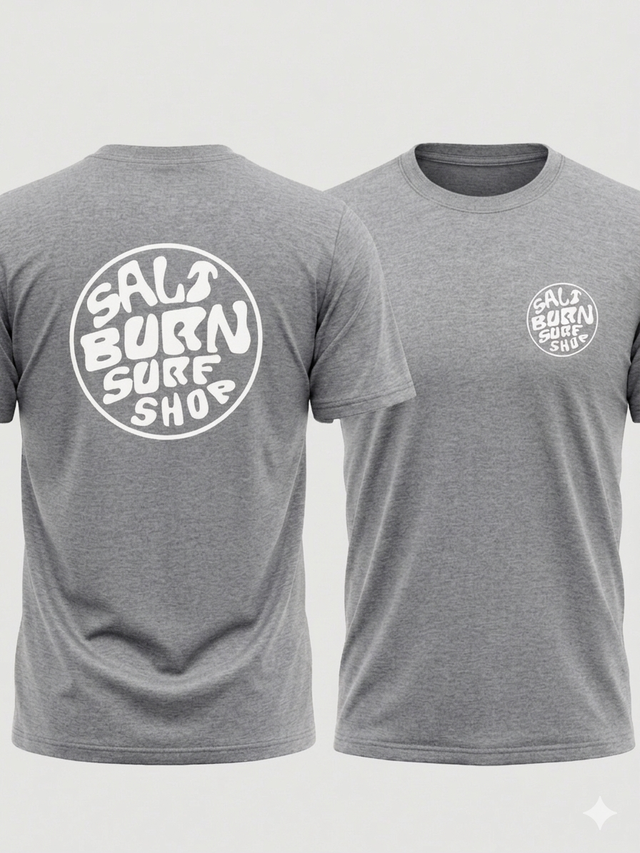 Saltburn Surf Shop T-Shirt Round Logo