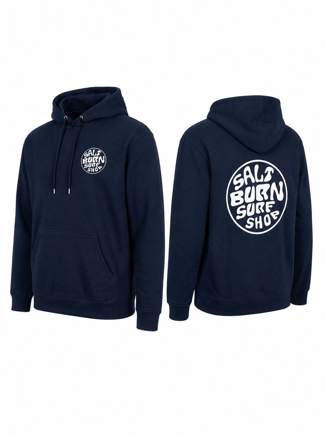 Saltburn Surf Shop Hoody Round Logo