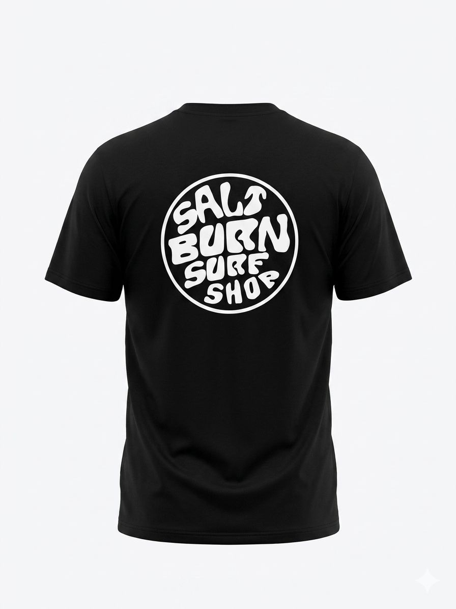 Saltburn Surf Shop T-Shirt Round Logo