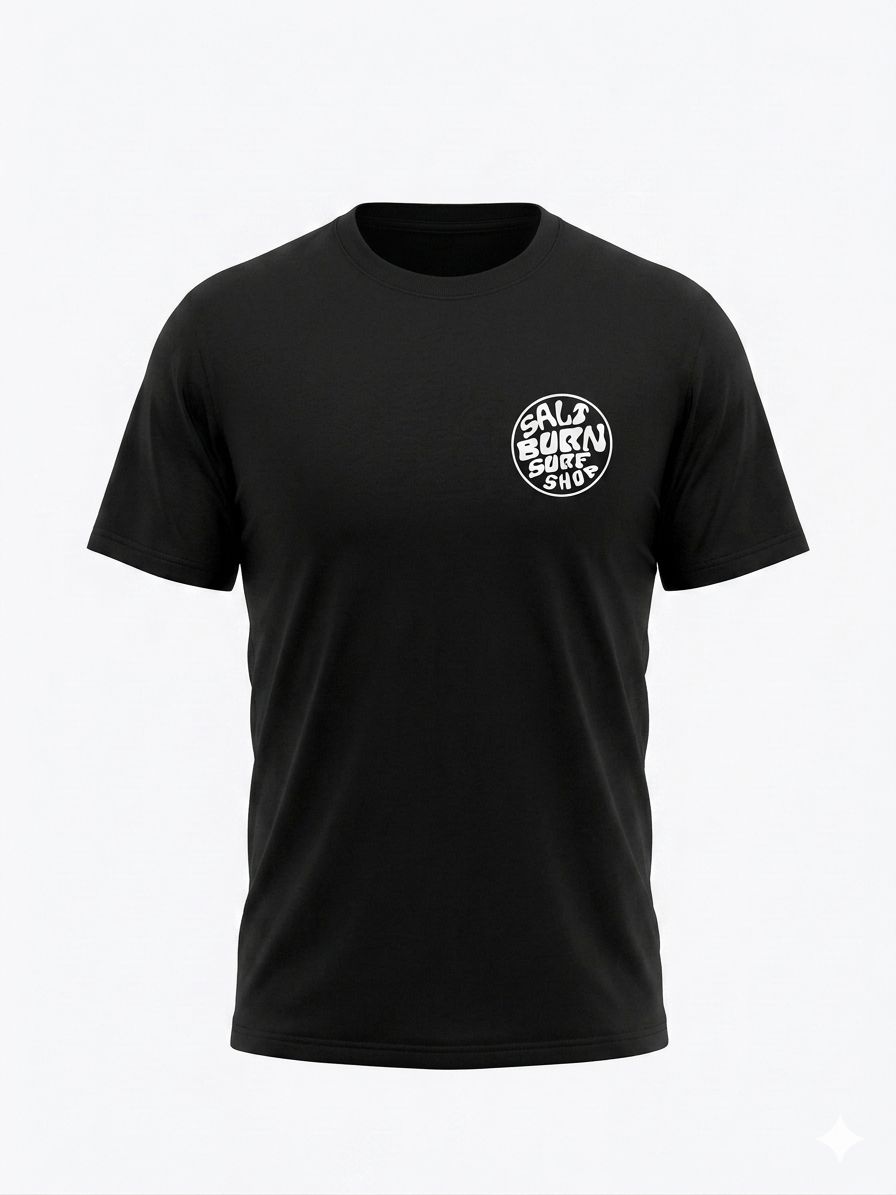 Saltburn Surf Shop T-Shirt Round Logo