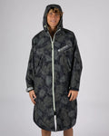 Warp Surf Changing Robe Dark Grey Leaf