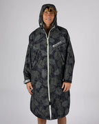 Warp Surf Changing Robe Dark Grey Leaf