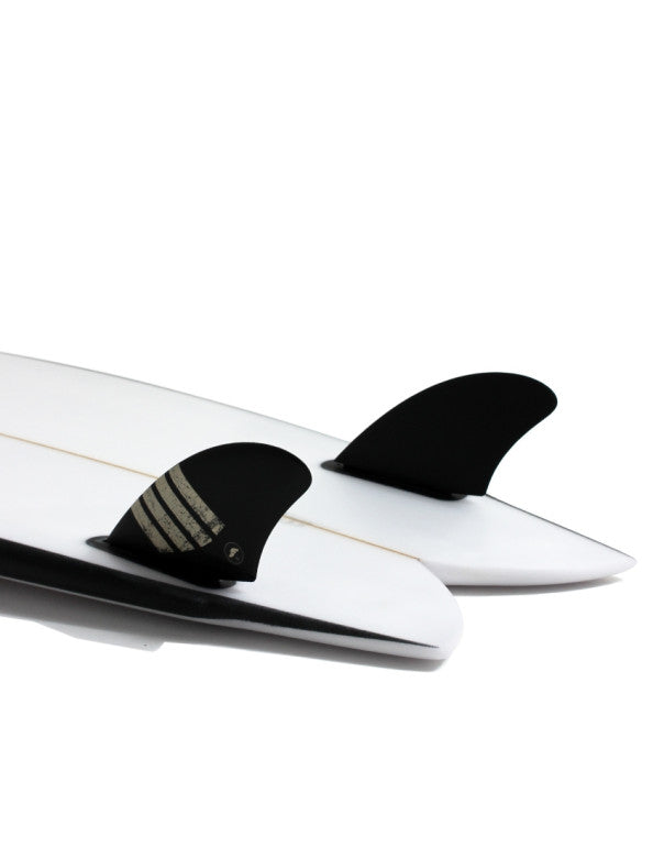 Futures K2 Alpha Keel Twin Fins Large - Carbon/Sand