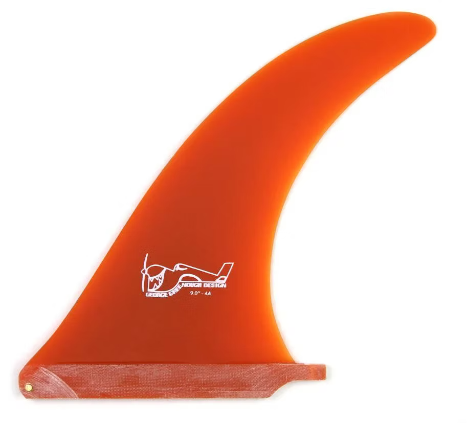 George Greenough 4A 7" Longboard Fin - Orange