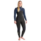 C-Skins NuWave Solace 5/4/3mm Women's Chest Zip Wetsuit - Black / Bluestone / Cool Green