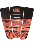 Ocean & Earth Blazed Surfboard Tail Pad - Black/Coral