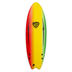 MR Surfboards / EZI Rider Twin Fin / Rasta 6ft 6