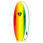 MR Surfboards / EZI Rider Twin Fin / Rasta 6ft 6